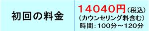 初回治療料金