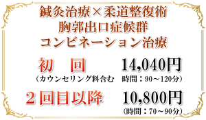 胸郭出口症候群治療料金表